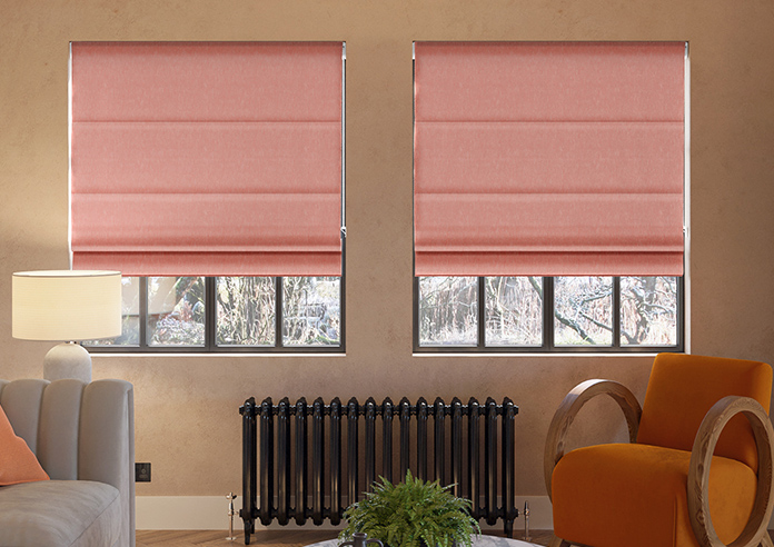 Delicate Chevron, Rayon - Motorised Roman Blind - Image 3